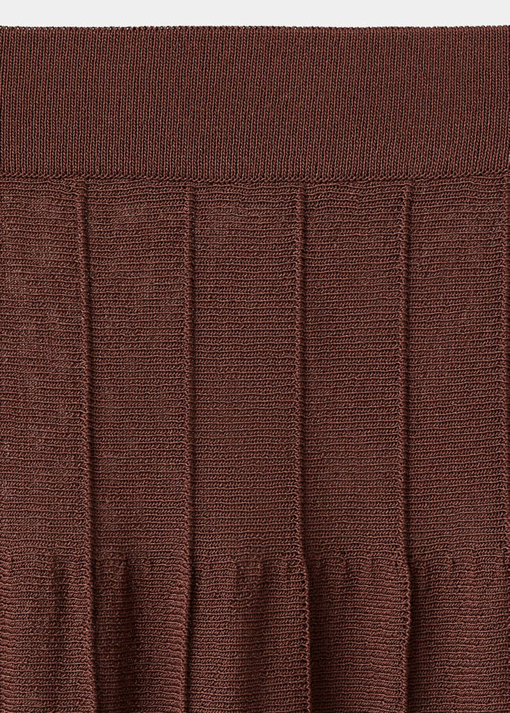 Jupe Longue En Maille Coutures