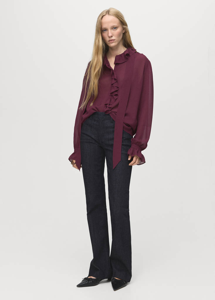 Blouse Volants Foulard