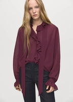 Blouse Volants Foulard