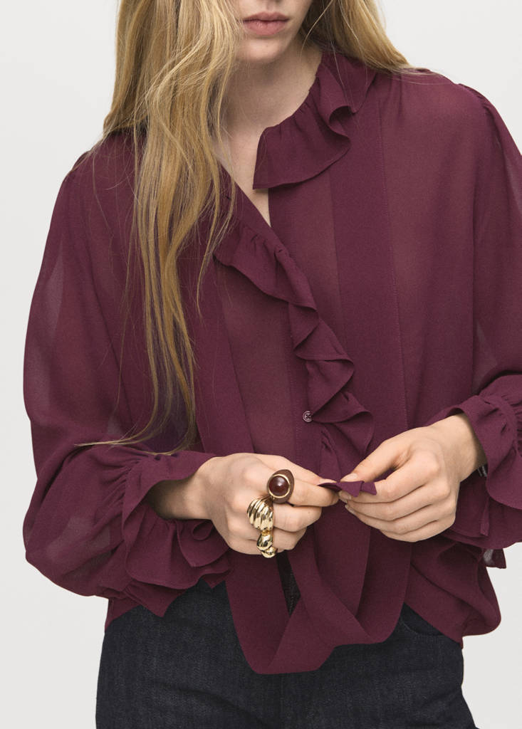 Blouse Volants Foulard