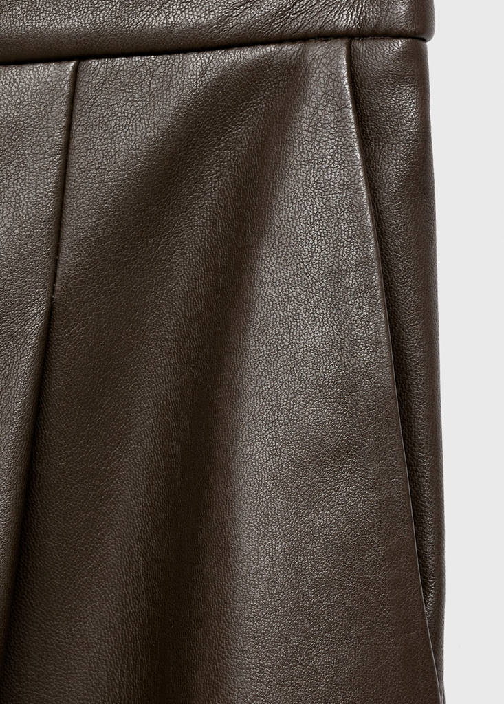Pantalon Large En Cuir Synthétique