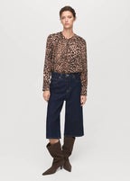 Blouse Satinée Léopard Ns_x0001_Ud