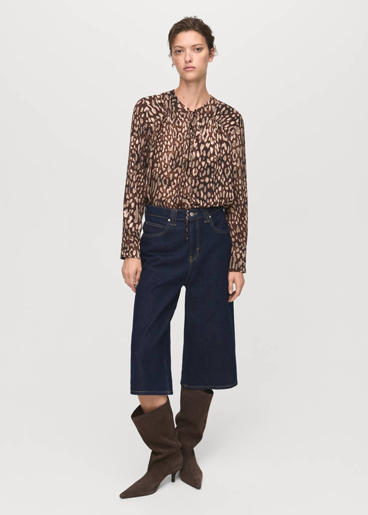 Blouse Satinée Léopard Ns_x0001_Ud