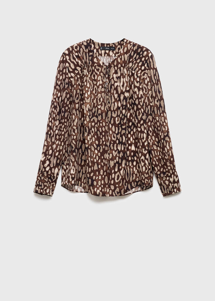 Blouse Satinée Léopard Ns_x0001_Ud