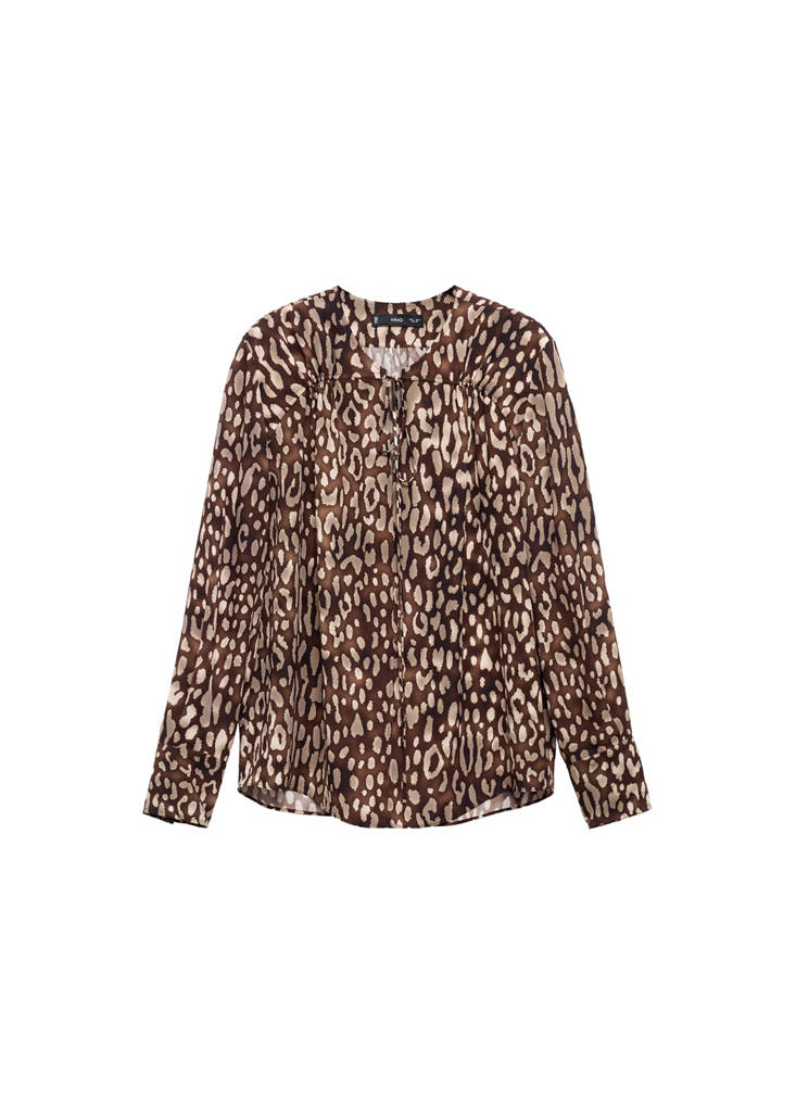 Blouse Satinée Léopard Ns_x0001_Ud