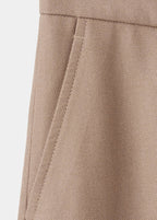 Pantalon De Costume Droit Laine Mélangée
