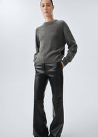 Pantalon Évasé 100 % Cuir