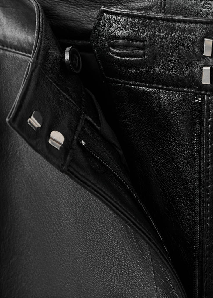 Pantalon Évasé 100 % Cuir