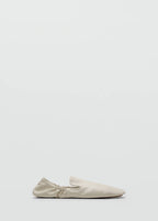 Chaussures En Cuir À Fronces