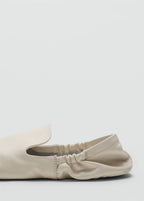 Chaussures En Cuir À Fronces
