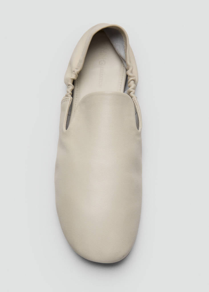 Chaussures En Cuir À Fronces