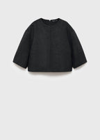 Top Laine Manches Trois Quarts