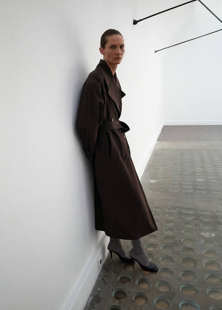 Trench Long Laine Vierge