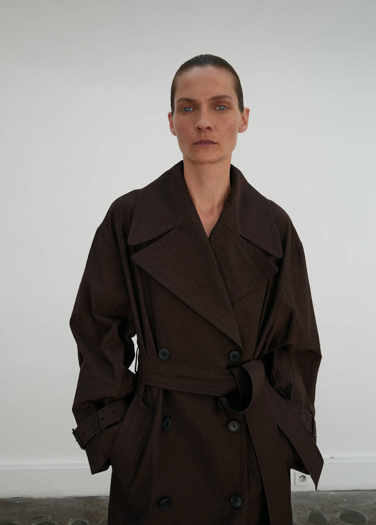 Trench Long Laine Vierge