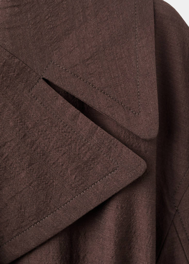Trench Long Laine Vierge