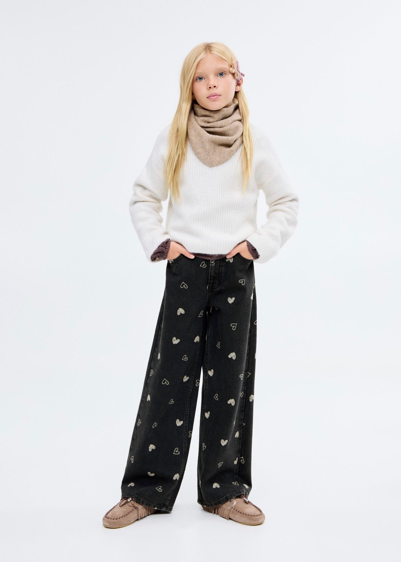 Jean Mila Denim Noir - Fille