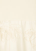 Robe Combinée Broderie À Fleurs
