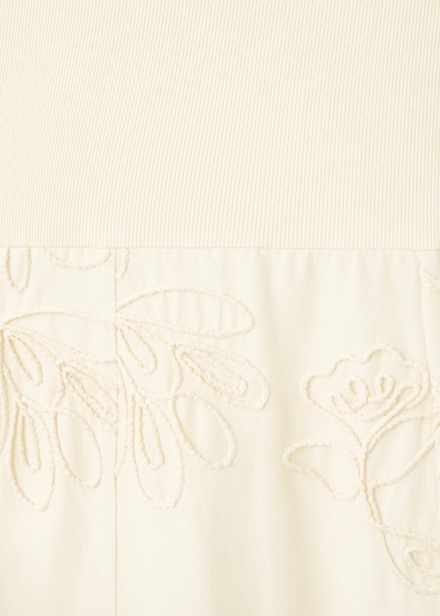 Robe Combinée Broderie À Fleurs