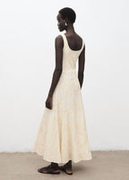 Robe Combinée Broderie À Fleurs