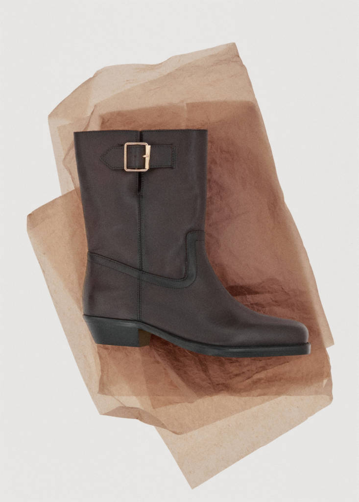 Bottines Cuir Boucle