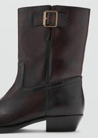 Bottines Cuir Boucle