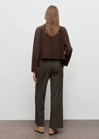 Pantalon Droit Crop Taille Normale