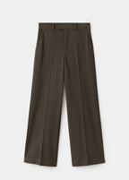 Pantalon Droit Crop Taille Normale