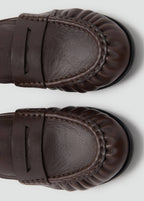 Mocassins Cuir Détail En Forme De Masque