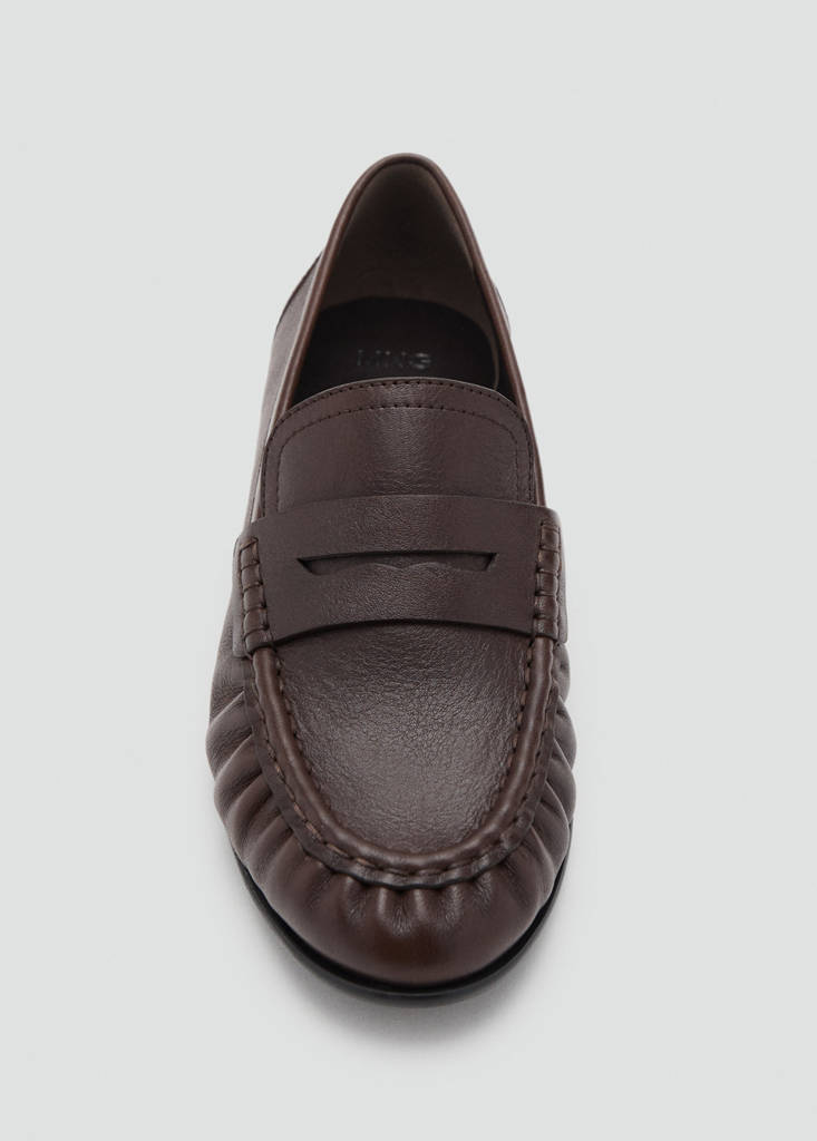 Mocassins Cuir Détail En Forme De Masque