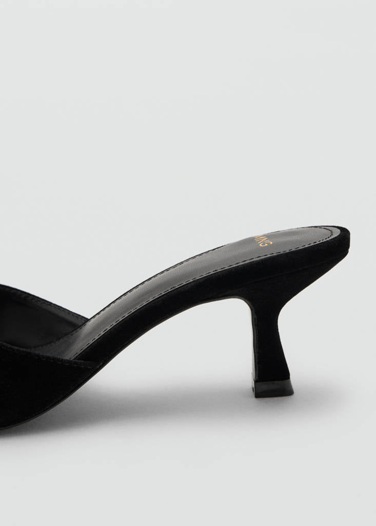 Sandale En Velours Avec Détail Bijou