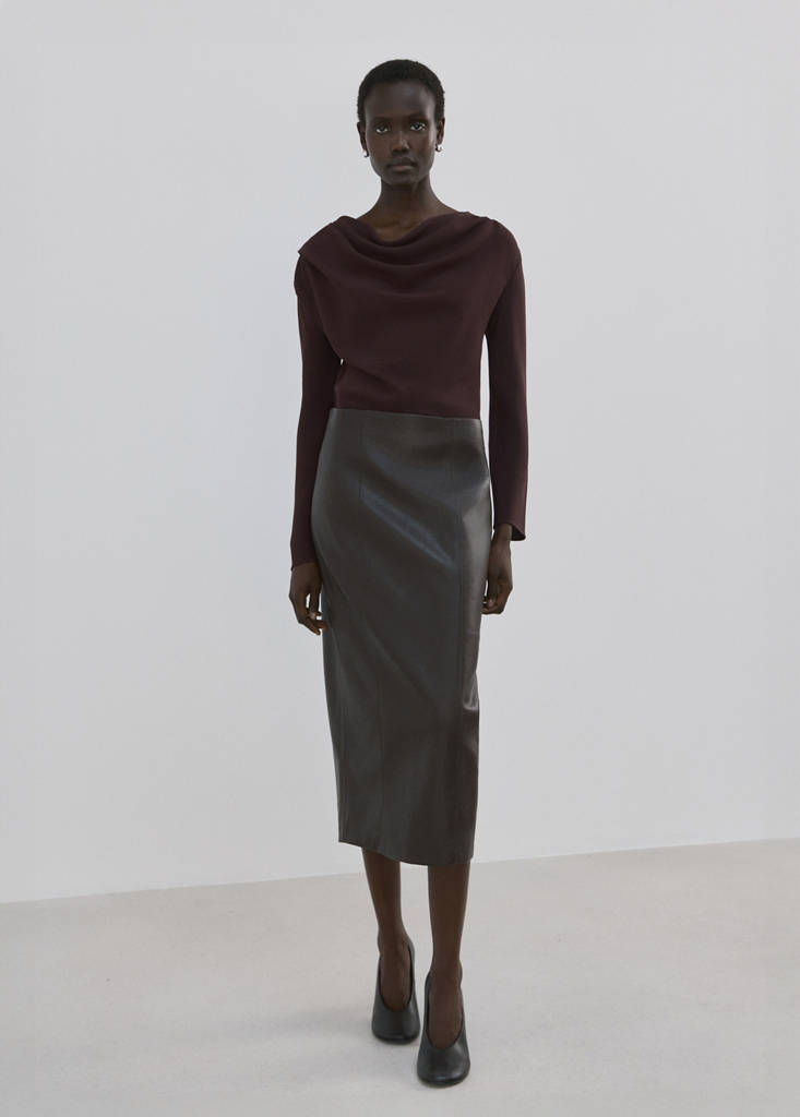 Blouse À Col Asymétrique