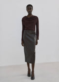 Blouse À Col Asymétrique