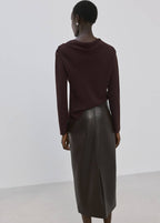 Blouse À Col Asymétrique