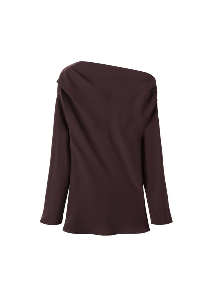Blouse À Col Asymétrique