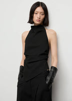 Halter Top With Open Back