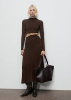 Robe Maille Col Montant
