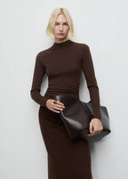 Robe Maille Col Montant