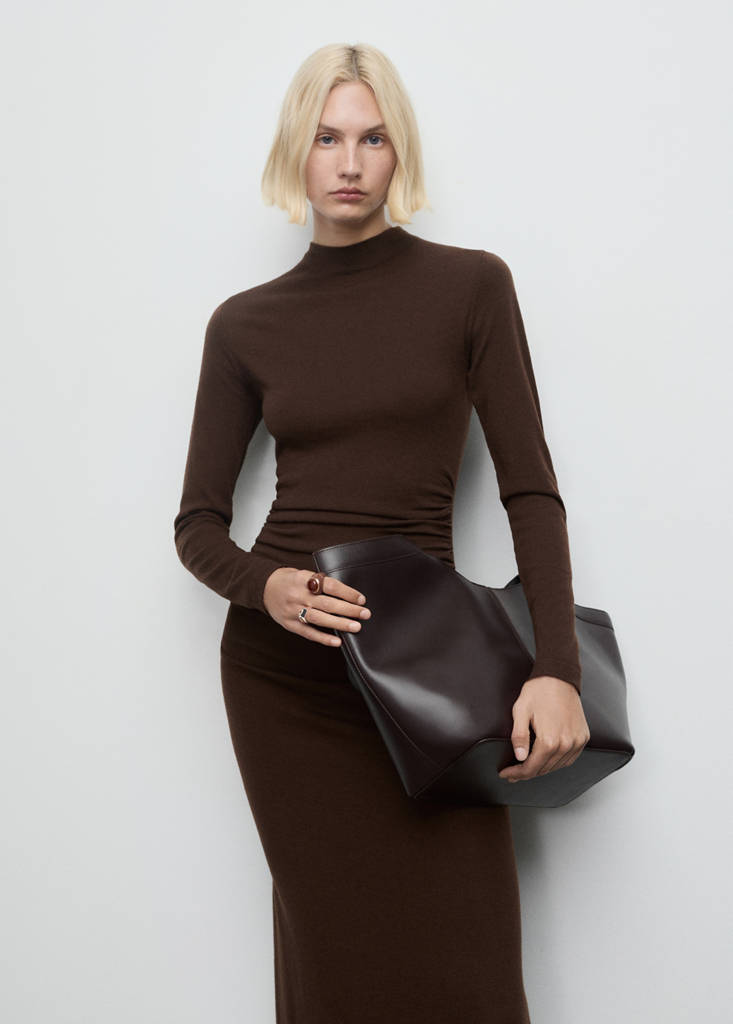 Robe Maille Col Montant