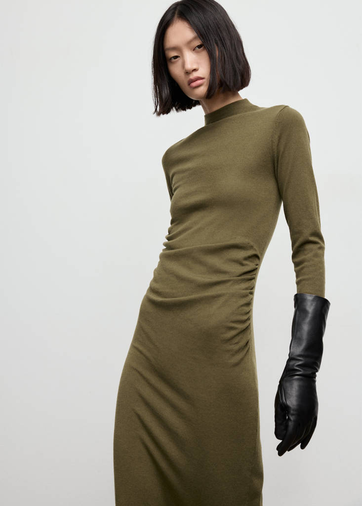 Robe Maille Col Montant