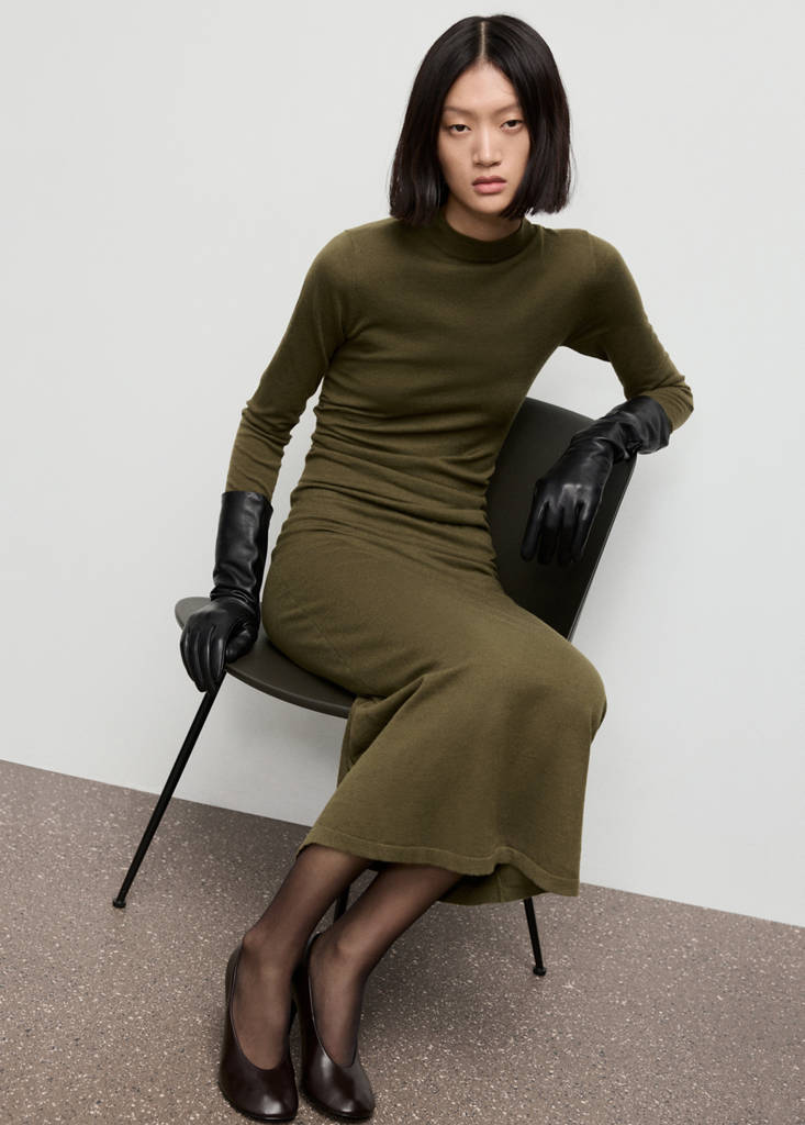 Robe Maille Col Montant