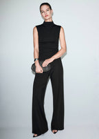 Pantalon Droit Taille Élastique