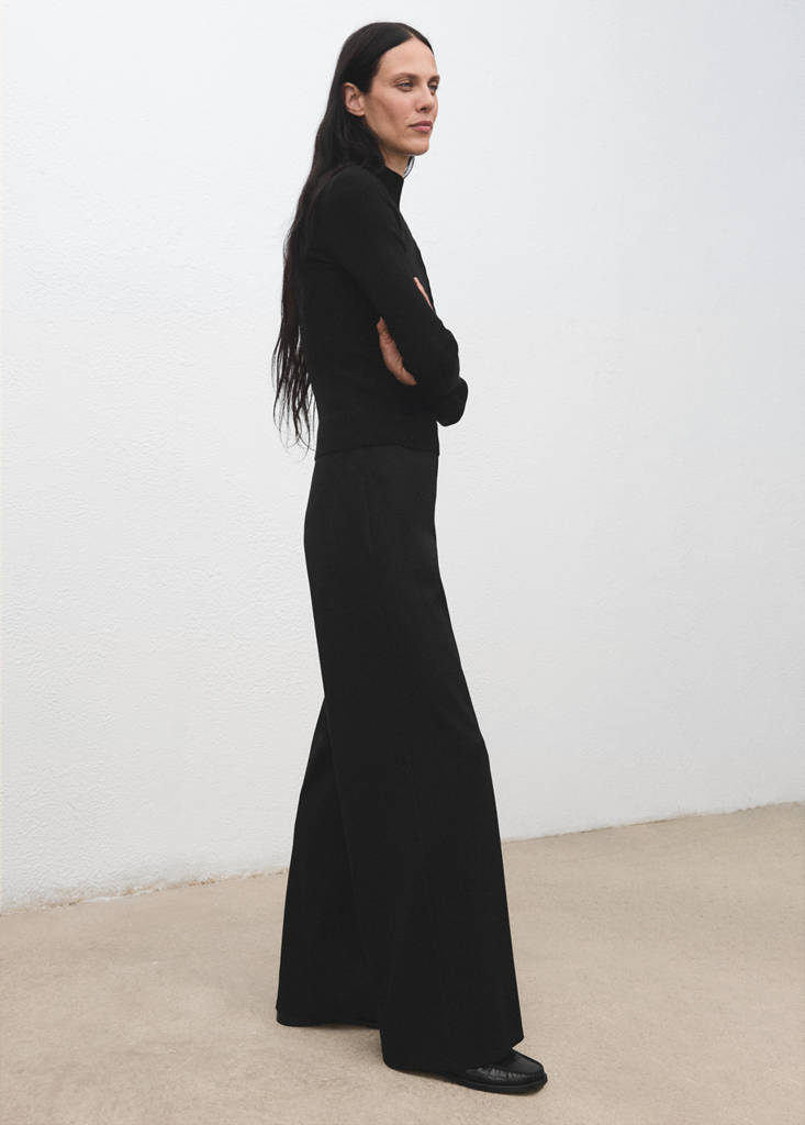 Pantalon Droit Taille Élastique