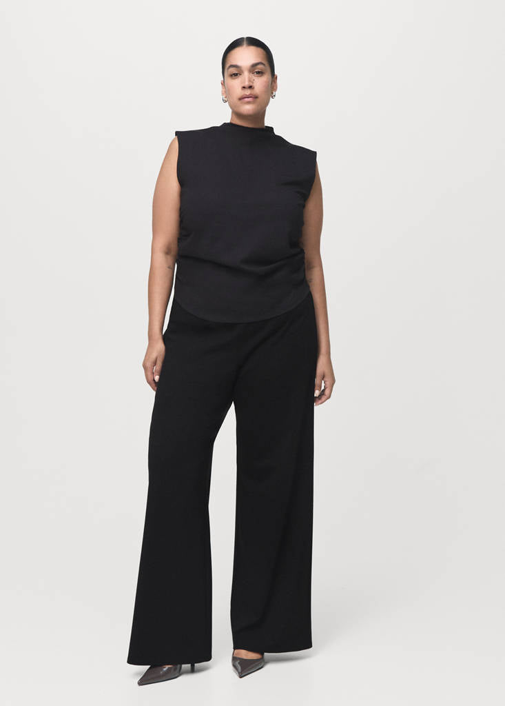 Pantalon Droit Taille Élastique