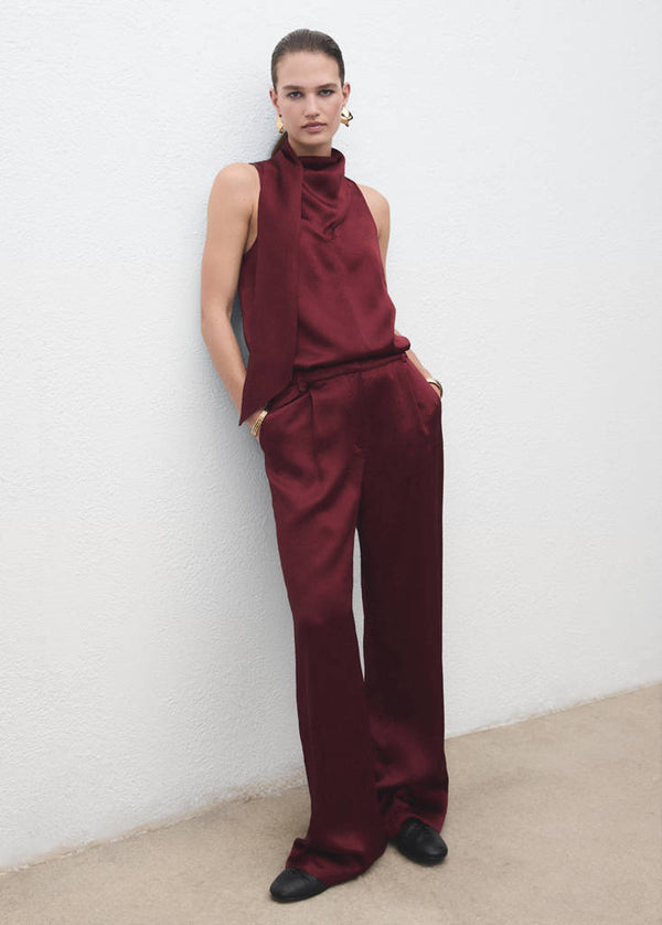 Pantalón Ancho Satinado