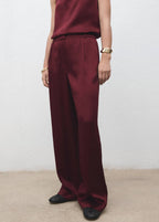 Pantalon Large Satiné