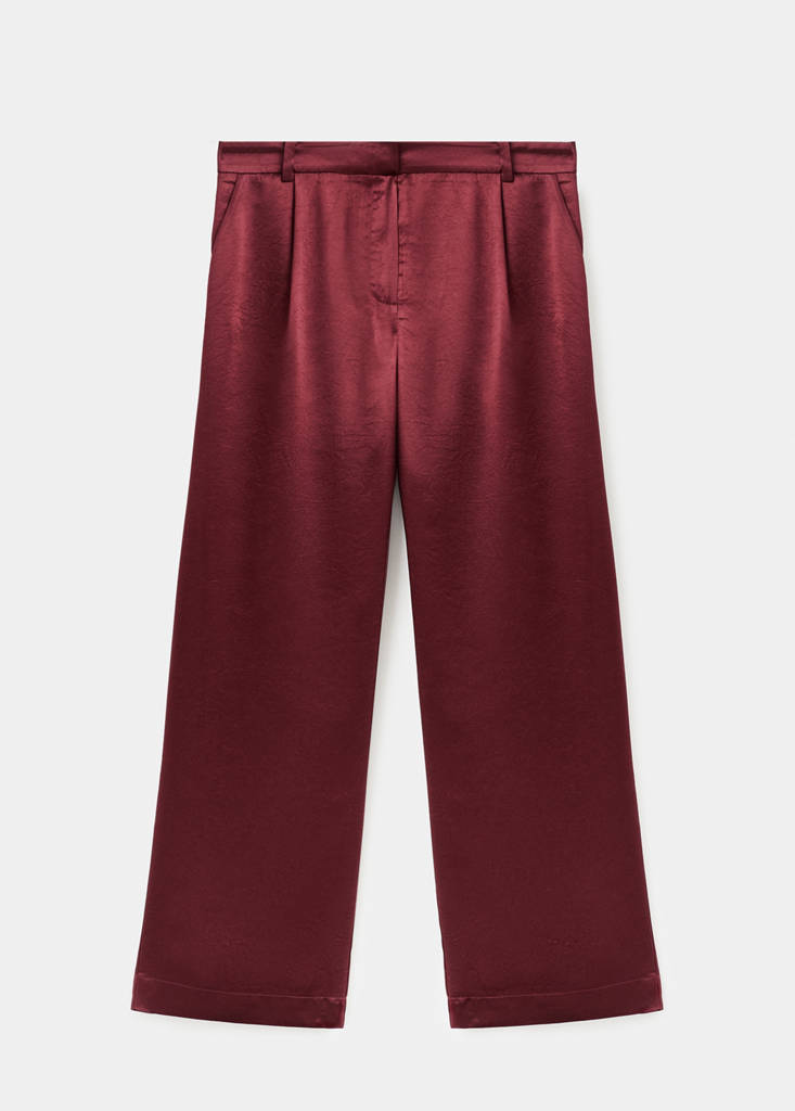 Pantalon Large Satiné