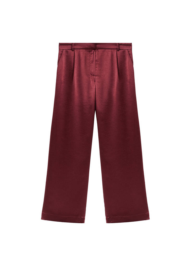 Pantalon Large Satiné