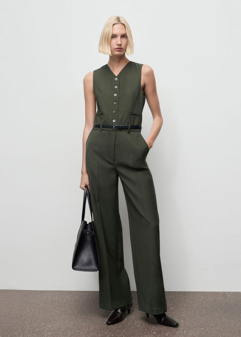 Combinaison Style Tailleur Avec Ceinture