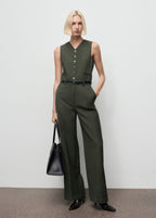 Combinaison Style Tailleur Avec Ceinture