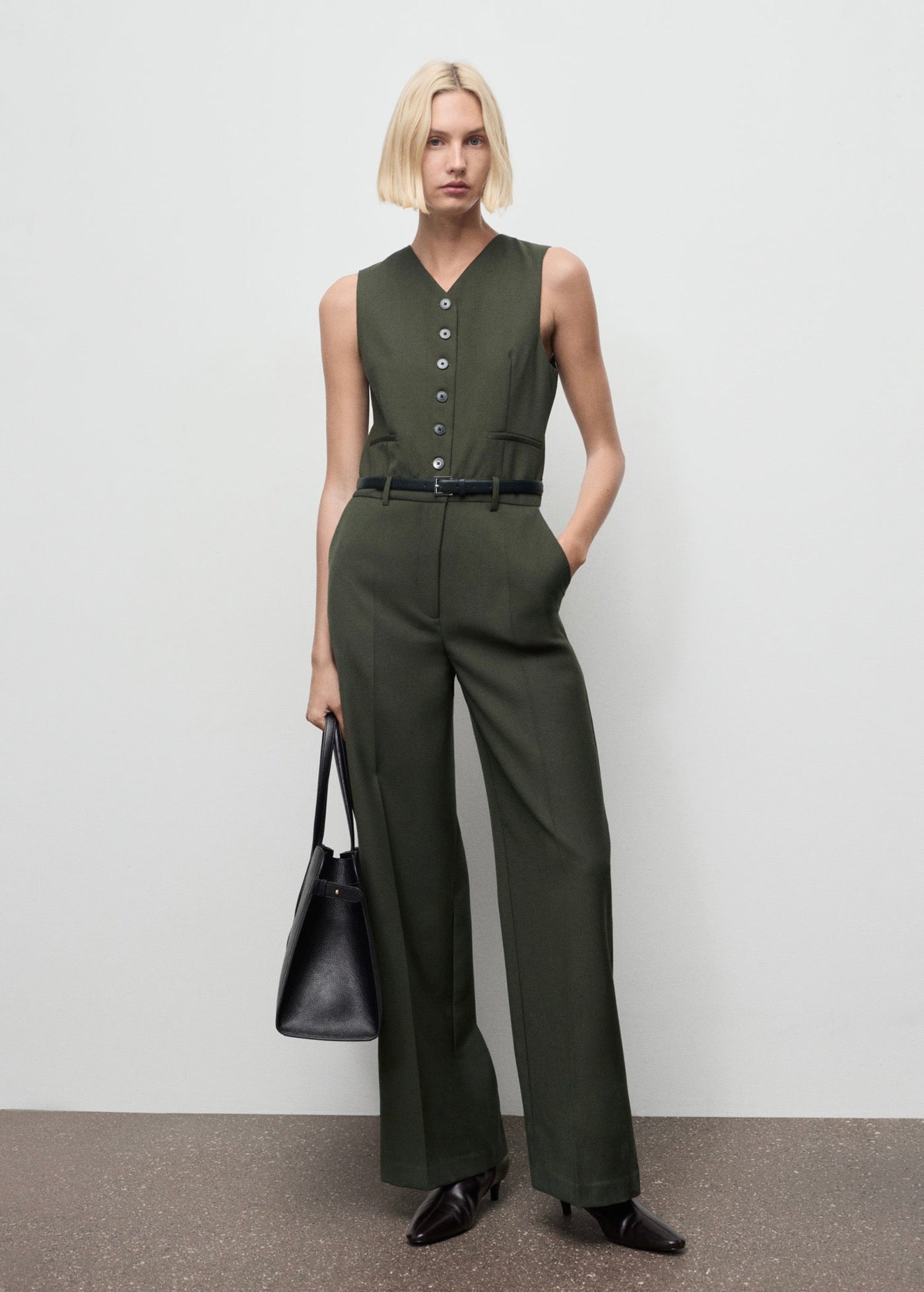 Combinaison Style Tailleur Avec Ceinture